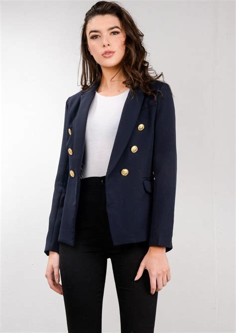 navy blue jacket for women.